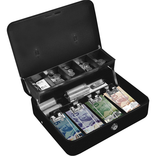 Tiered-Tray Deluxe Cash Box O-Max