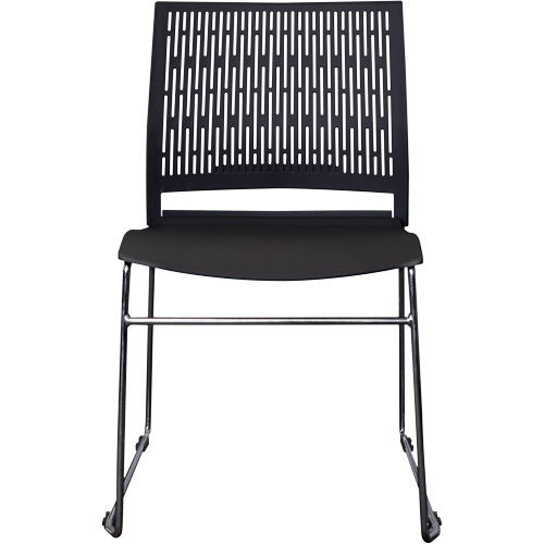 Activ Series Stacking Chairs, Polypropylene, 32-3/8" High, 275 lbs. Capacity, Black O-Max
