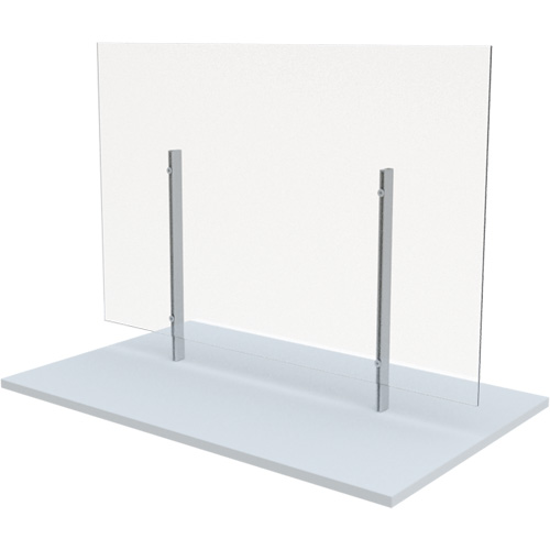 Freestanding Board Mount Sneeze Guard, 36" W x 36" H O-Max