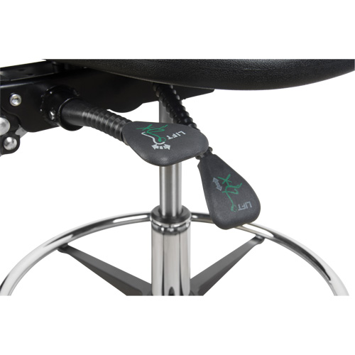 Tabouret robuste et ergonomique, Mobile, Ajustable Hauteur, Capacit&eacute; 250 lb O-Max