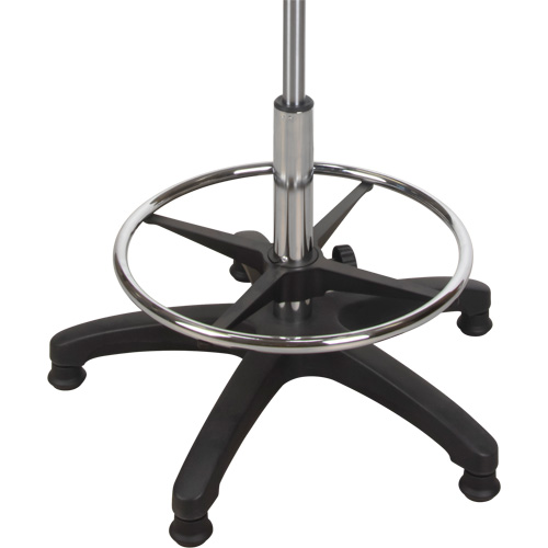 Heavy-Duty Ergonomic Stool with Adjustable Arm Rests, Stationary, Adjustable Height, 250 lbs. Capacity O-Max