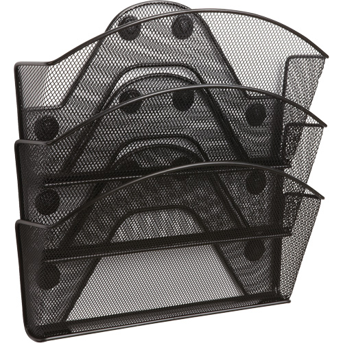 Onyx Magnetic Mesh File Pocket, 3 Pockets O-Max