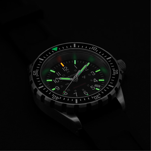 Large Diver's Quartz Watch, Digital, Battery Operated, 41 mm, Black O-Max