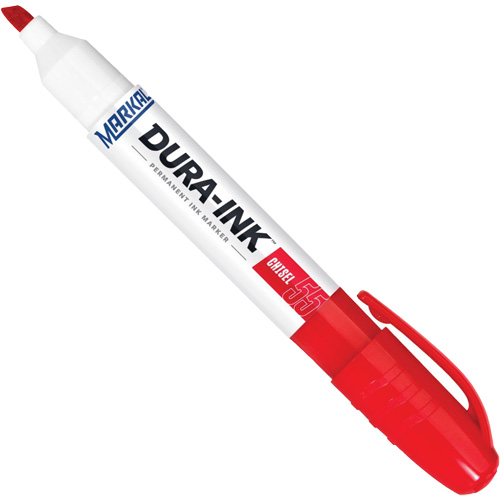 Marqueur Dura-Ink no 55, Rouge, Pointe Ciseau O-Max