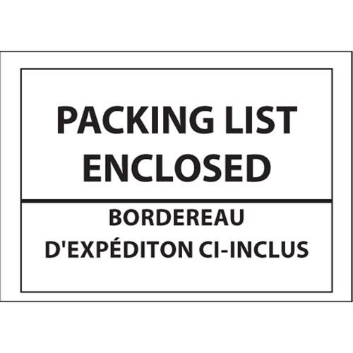 Pochettes pour bordereau d'exp&eacute;dition, 4" lo x 5" la, Style Insertion par l'arri&egrave;re O-Max
