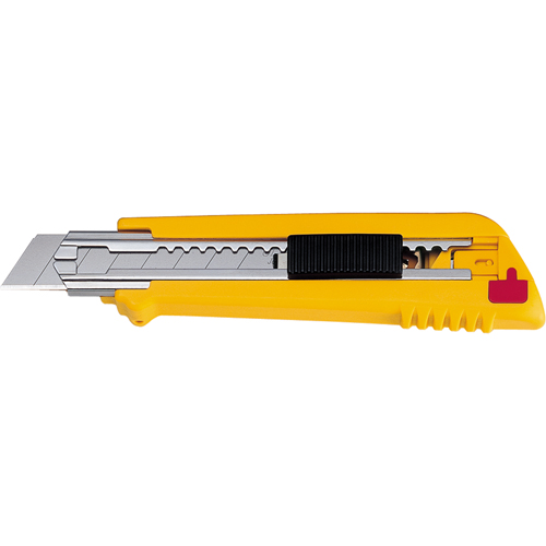 Multi-Blade Knife, 18 mm, Silver, Heavy-Duty, Plastic Handle O-Max