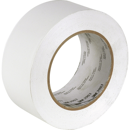 Rubans adh&eacute;sifs en vinyle 3903, 50 mm (2") la x 45,5 m (149,25') lo, 6,3 mils, Blanc O-Max