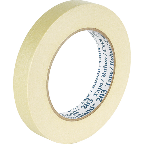 Highland 203 Masking Tape, 12 mm (1/2") x 55 m (180'), Beige O-Max