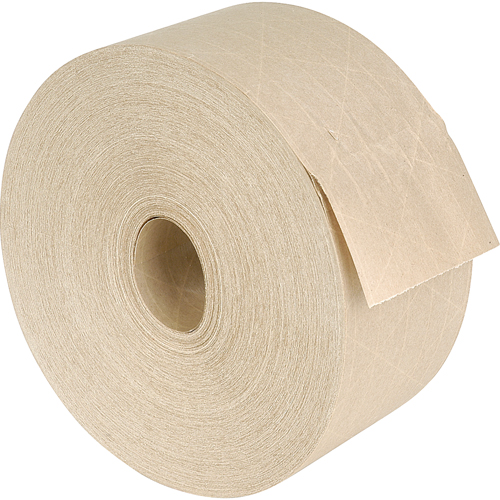 Reinforced Gummed Tape, 60 mm (2-9/25") x 137.2 m (450'), Kraft O-Max