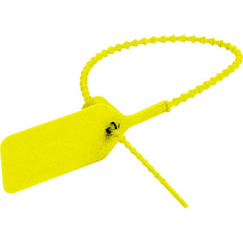 Scell&eacute; de s&eacute;curit&eacute; emboss&eacute; Pull-Tite II – Sealed Do Not Remove, 9", Plastique, Pousser et tirer O-Max