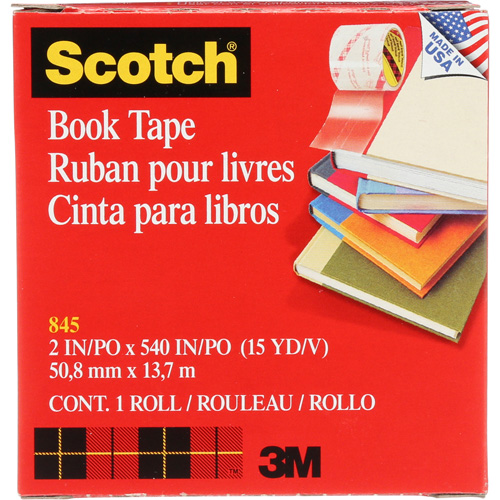 Ruban pour la r&eacute;paration de livres Scotch O-Max