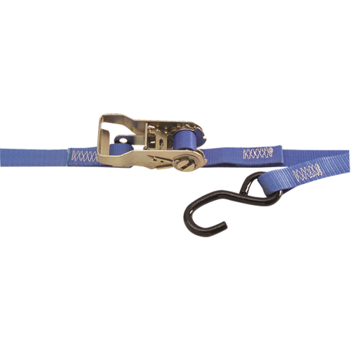 Heavy-Duty Utility Straps, S-Hook, 1" W x 15' L, 500 lbs. (230 kg) Working Load Limit O-Max