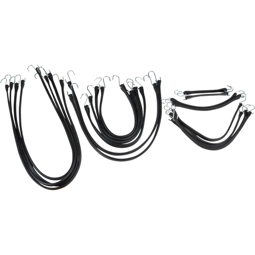 Rubber Tie Down Set, 9" O-Max