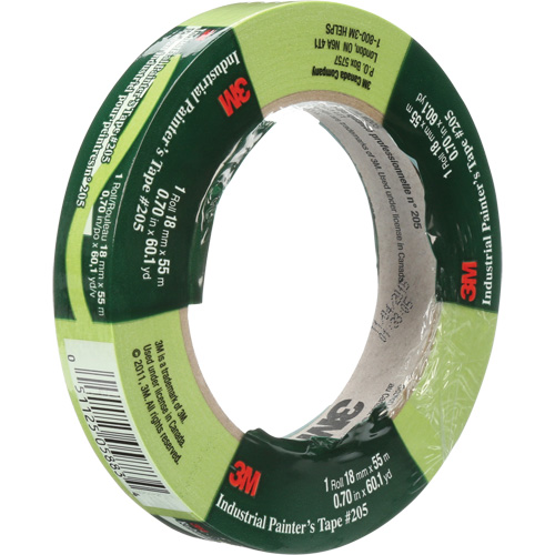 Industrial Painter's Tape 205, 18 mm (3/4") x 55 m (180'), Green O-Max