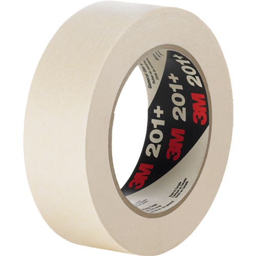 201+ General Use Masking Tape, 12 mm (1/2") x 55 m (180'), Tan O-Max