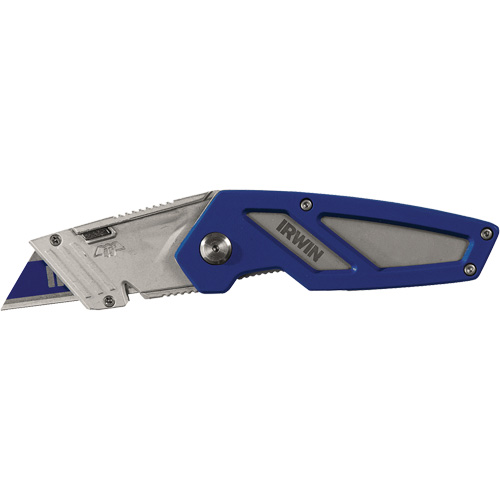 FK 100 Folding Utility Knife, 22 mm Blade, Metal Handle O-Max