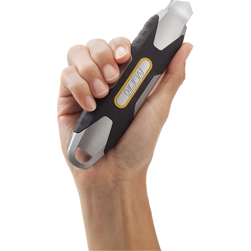 Knife with Ratchet Lock, 18 mm, Carbon Steel, Heavy-Duty, Aluminum Handle O-Max