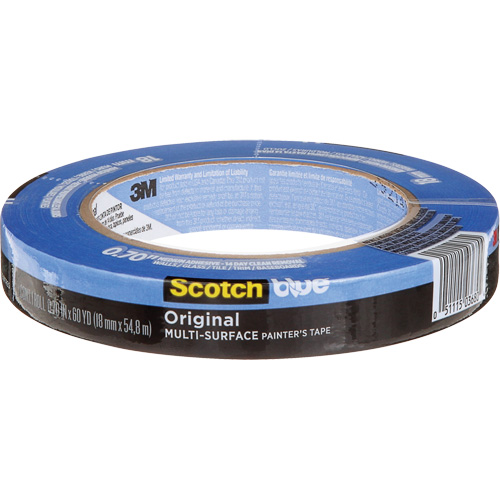 Ruban de peintre multi-surface ScotchBlue Original 2090, 18 mm (3/4") x 54,8 m (180'), Bleu O-Max