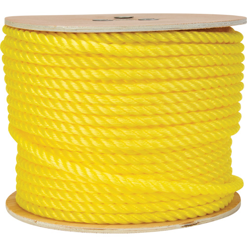 Corde jaune tress&eacute;e 1/2", Polypropyl&egrave;ne, 335' O-Max