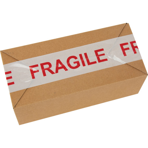 Ruban d'emballage Fragile, Adh&eacute;sif Thermofusible, 2 mils, 48 mm (2") x 100 m (328') O-Max