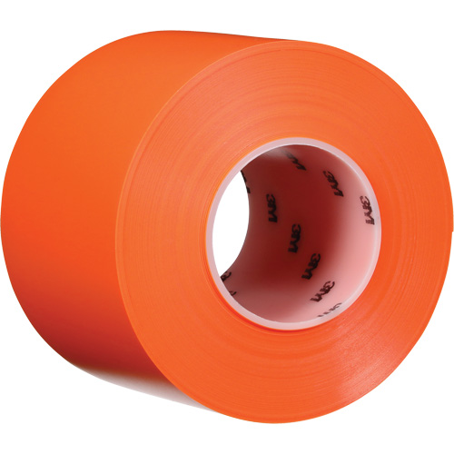 Durable Floor Marking Tape 971, 4" x 108', Vinyl, Orange O-Max