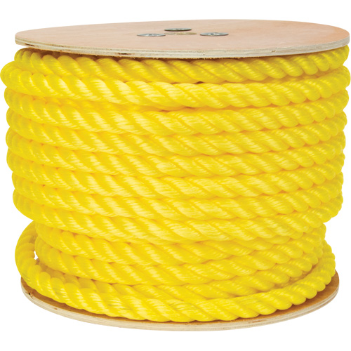 Corde jaune tress&eacute;e, Polypropyl&egrave;ne, 144' O-Max