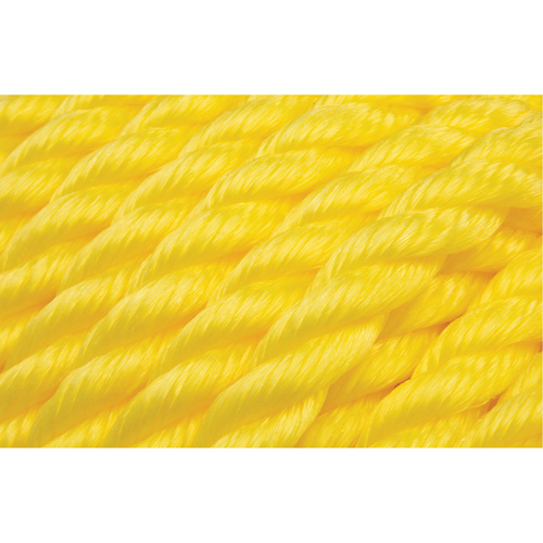 Corde jaune tress&eacute;e, Polypropyl&egrave;ne, 144' O-Max