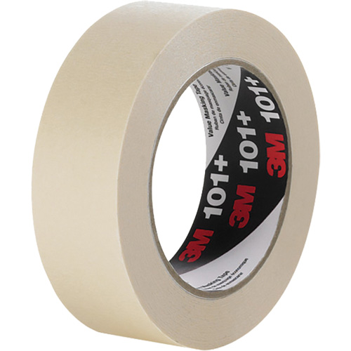 Value Masking Tape 101+, 12 mm (59/125") x 55 m (180.44'), Tan O-Max