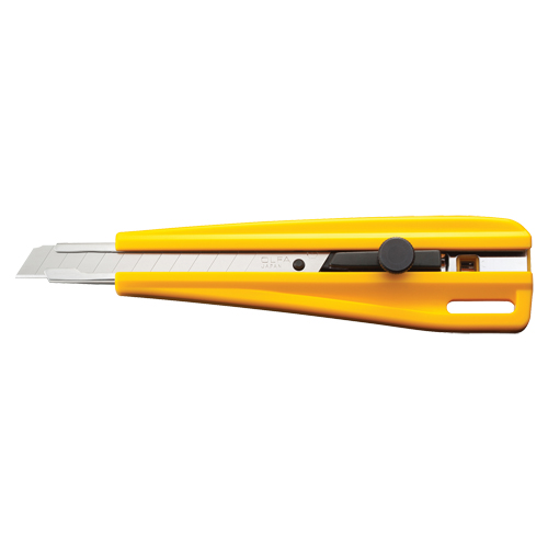 Precision Knife, 9 mm, Silver, Plastic Handle O-Max