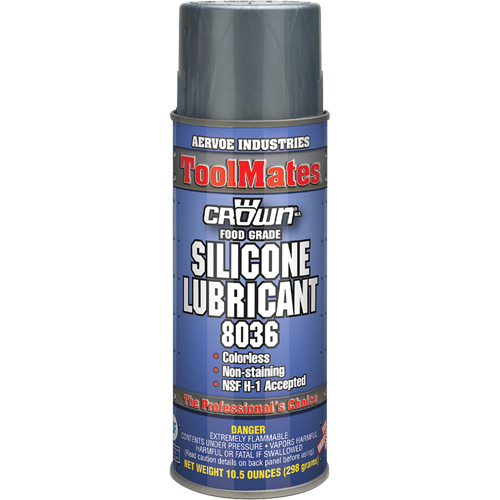 Lubrifiant &agrave; la silicone de cat&eacute;gorie alimentaire, Canette a&eacute;rosol O-Max