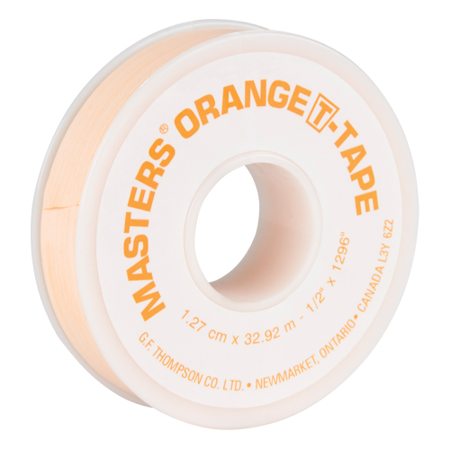 T-Tape, 1296" L x 1/2" W, Orange O-Max