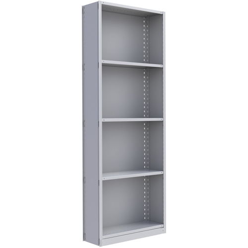 Interlok Shelving Unit, Steel, Boltless, 800 lbs. Capacity, 36" W x 100" H x 24" D O-Max