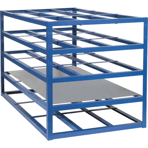 Horizontal Sheet Racks, 103" W x 55" D x 48" H, 2000 lbs. Capacity O-Max