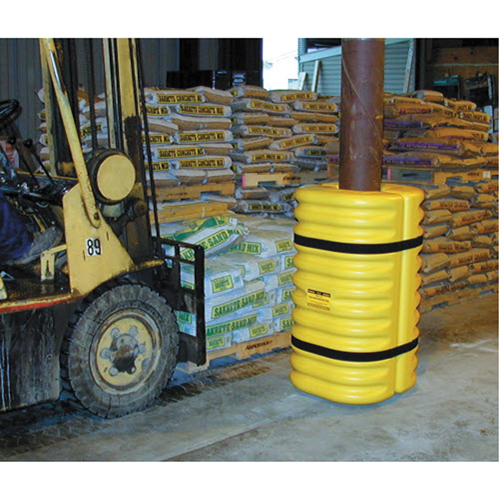 Protecteur de colonne, Ouverture int&eacute;rieure 12" x 12", 24" lo x 24" la x 42" h, Jaune O-Max