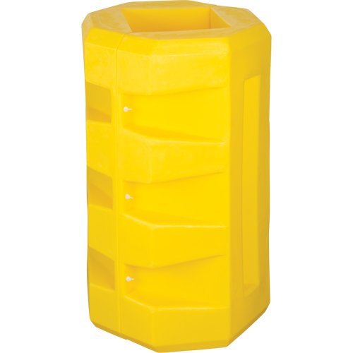 Protecteurs de colonne, Ouverture int&eacute;rieure 8-1/4" x 8-1/4", 23-1/2" lo x 23-1/2" la x 39-1/2" h, Jaune O-Max