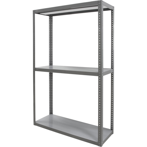 Heavy-Duty Shelving, Steel, Bolted, Starter, 36" W x 72" H x 24" D O-Max