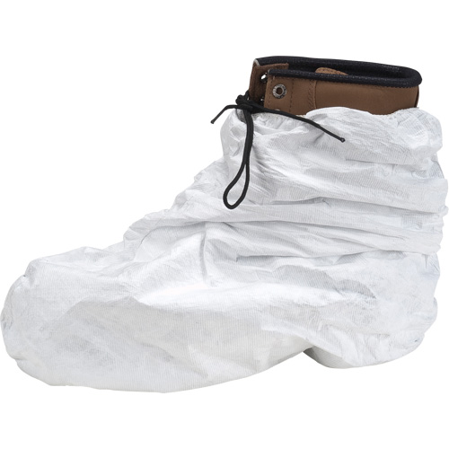 Tyvek&reg; 400 Shoe & Boot Cover, One Size, Polyethylene, White O-Max