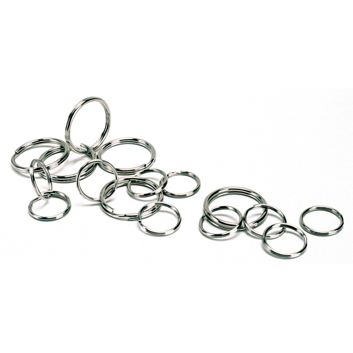 Split Key Rings, 1", Steel O-Max
