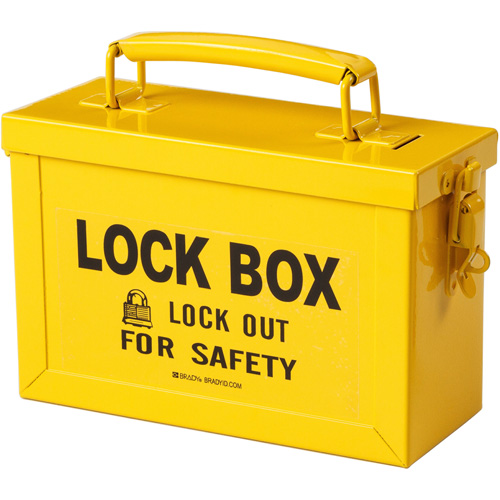 Coffret de s&eacute;curit&eacute; de groupe, Jaune O-Max