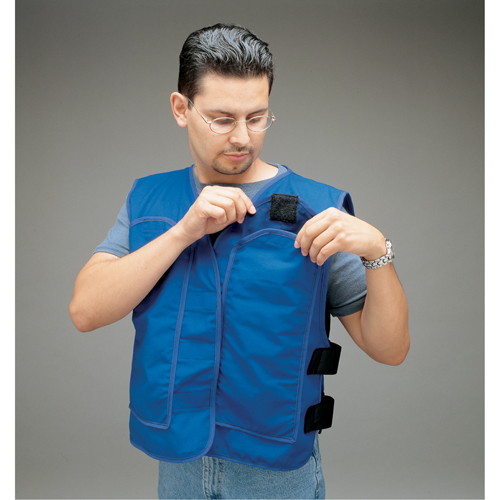 Vestes de refroidissement avec pochettes pour insertions ALLEGRO INDUSTRIES, Grand, Bleu royal O-Max
