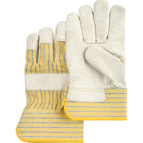 Gants d'ajusteur &agrave; paume s&egrave;che d'usage standard, T-Grand, Paume en Cuir fleur de vache, Doublure en Coton O-Max