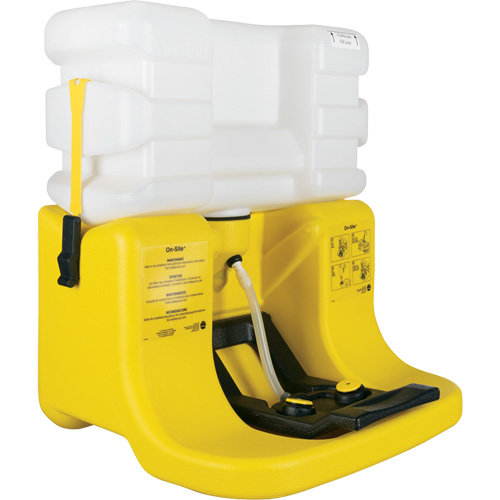 Douche oculaire On-Site, Aliment&eacute; par gravit&eacute;, Capacit&eacute; 7 gal., Conformit&eacute; ANSI Z358.1 O-Max