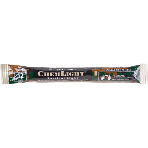 B&acirc;tons de s&eacute;curit&eacute; luminescents Cyalume 6", Rouge, Dur&eacute;e 12 h O-Max