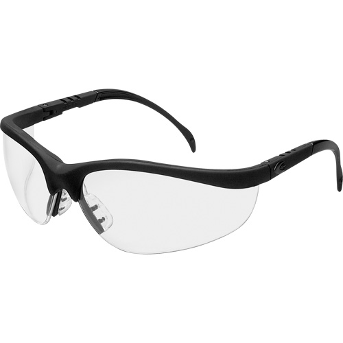 Lunettes de s&eacute;curit&eacute; Klondike, Lentille Transparent, Anti-&eacute;gratignures, R&eacute;pond ou surpasse la norme CSA Z94.3 O-Max