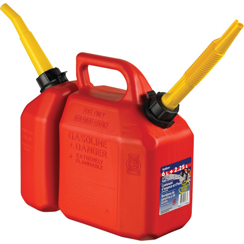 Combo Jerry Can Gasoline/Oil, 2.17 US Gal/8.25 L, Red, CSA Compliant/ULC O-Max