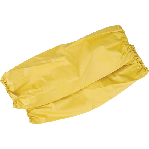 Flame Resistant Sleeves, 18" long, Polyester/PVC, Yellow O-Max