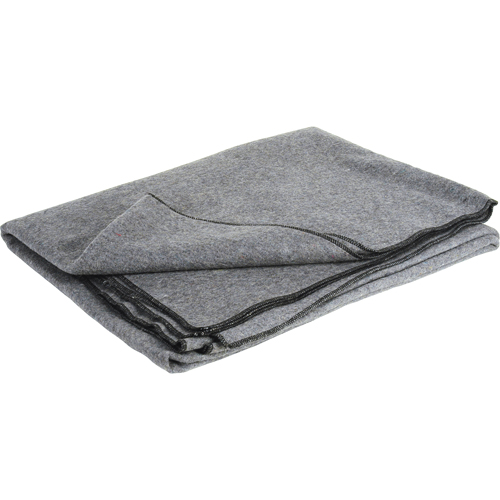 Couverture de laine ignifuge, Laine, 84"lo x 66"la O-Max