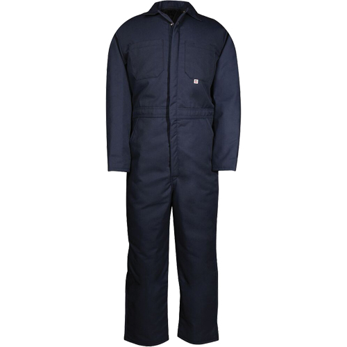 Insulated Coveralls, Men's, Navy Blue, Size Medium O-Max