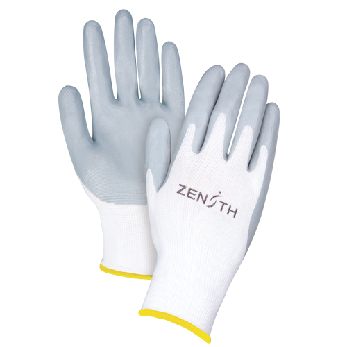 Gants l&eacute;gers enduits et respirants, 11/2T-Grand, R&ecirc;vetement Mousse de nitrile, Calibre 13, Enveloppe en Polyester O-Max
