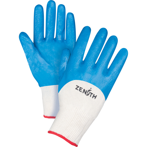 Gants enduits et tricot&eacute;s sans coutures de poids moyen, 7/Petit, R&ecirc;vetement Nitrile, Calibre 13, Enveloppe en Coton O-Max